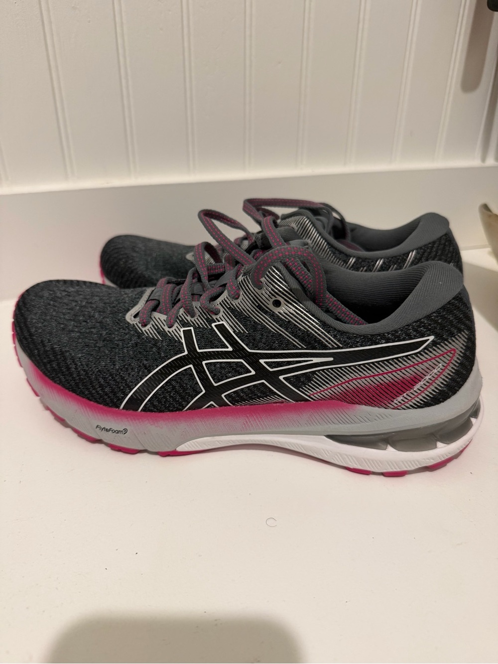 NWT ASICS GT-2000 8 Running Shoes Black Pink Women’s 7.5 Narrow